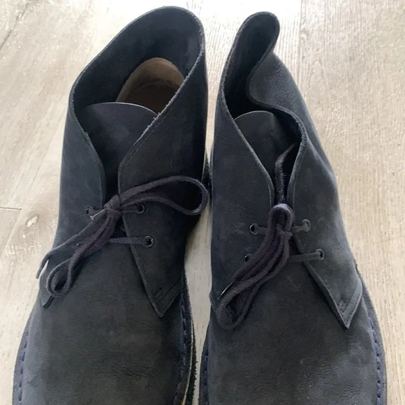 Clarks Originals Desert Boot Blue Suede Leather Chukka Ankle Boot Mens Sz 12‎